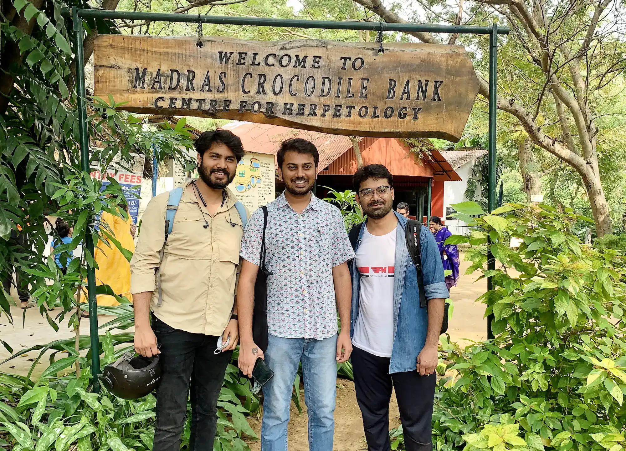 Visit to Madras Crocodile Bank Trust for herpetology outreach
